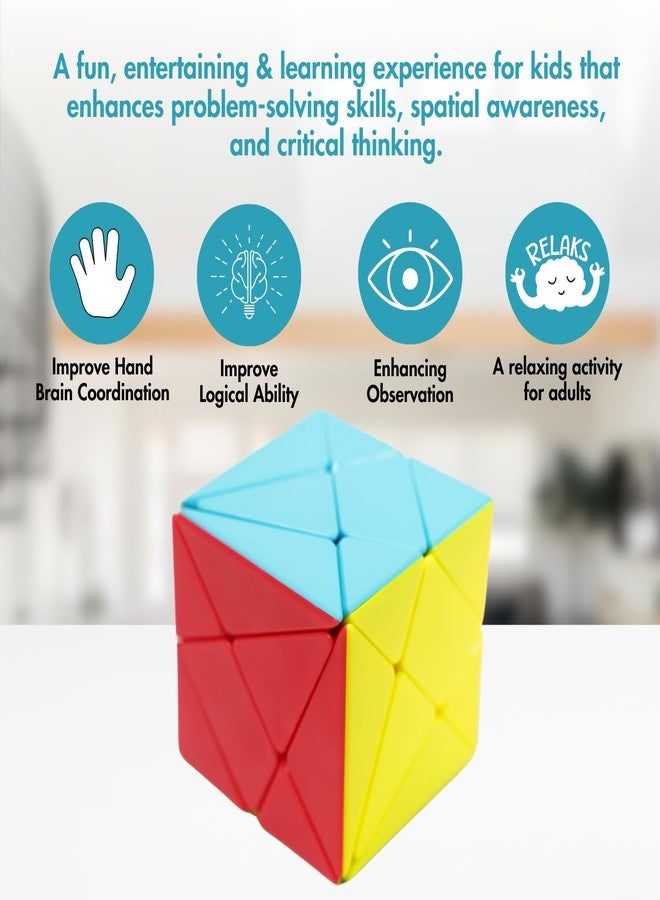 aCADZO Axis Cube Educational Cube| 3D Puzzle Mind Game for Kids Toy Recommended (Axis Cube Stickerless) - Image 3